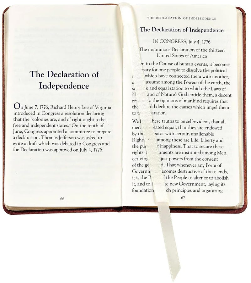 Graphic Image The United States Constitution and Related Documents | Published and Bound in the USA | Genuine Leather Soft Cover | Pocket Size (3.13"" x 5.25""  Black) - Image 5